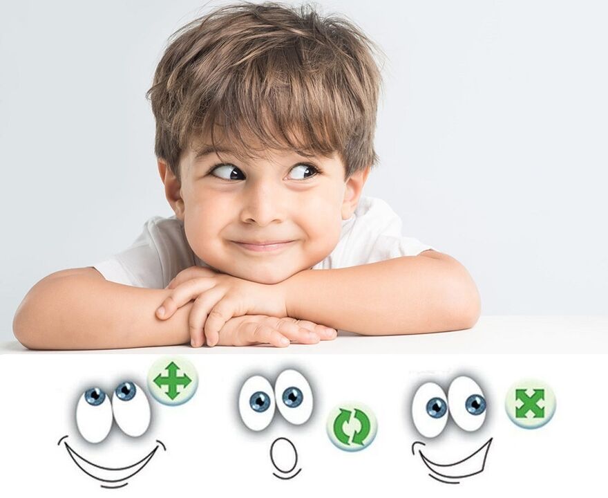 vizuális gimnasztika gyengénlátók számára gyermekek számára